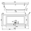 Ванна акриловая Vagnerplast Cavallo 180X80X45