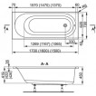 Ванна акриловая Vagnerplast Kasandra 150X70X45