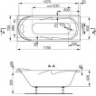 Ванна акриловая Vagnerplast Minerva 170X70X42