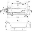 Ванна акриловая Vagnerplast Penelope 170X70X40