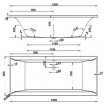 Ванна акриловая Vagnerplast Veronella 180X80X45