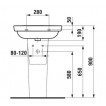 Умывальник Laufen Moderna plus 600х480х180 мм 1054.2