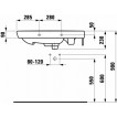 Раковина Laufen LB3 с 1 отверстием для смесителя справа 850 x 420 x 170 mm 1368.2.106