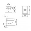 Унитаз подвесной Laufen Moderna plus 2054.0