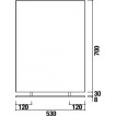 Зеркало Laufen CASE (530х700 мм.) с подсветкой 4195.1