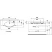Умывальник Laufen Palace столешница с полотенцедержателем 1200х510 8.1270.4.000.104.1