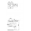 Умывальник Laufen PRO асимметричный, отверстие для смесителя справа 480х280 8.1595.4.000.104.1