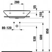 Умывальник Laufen Living 550х480 мм. 1043.1