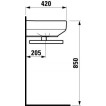 Умывальник Laufen Form 55x42 см 1067.2.200