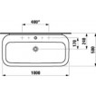 Умывальник Laufen Palomba 100х50см 1080.6