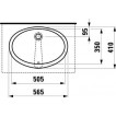 Умывальник Laufen Lipsy встраиваемый 565х415 мм, 1129.1