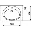 Умывальник Laufen Indova встраиваемый сверху 1139.1