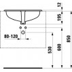 Умывальник Laufen Indova встраиваемый сверху 1139.1