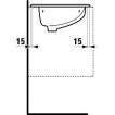 Умывальник Laufen Indova встраиваемый 620х480мм 1139.3