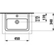 Умывальник Laufen PRO А45 см накладной 1195.2