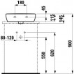 Умывальник Laufen PRO А45 см накладной 1195.2