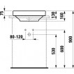Умывальник Laufen Palomba встраиваемый сверху 1280.2