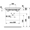 Умывальник Laufen Living 680х450 мм. 3 отверстия 1443.5.108