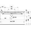 Умывальник Laufen Palomba 160х50см 1480.8.109