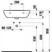 Умывальник Laufen PRO 550х400 мм Wonder 1495.1.200