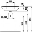 Умывальник Laufen PRO 600х420 мм 1495.2