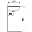 Умывальник Laufen PRO 600х420 мм 1495.2