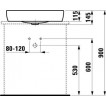 Раковина-чаша, без отверстия Laufen PRO  600х400 1695.2