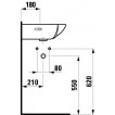 Умывальник угловой Laufen PRO 350х500 мм 1695.6