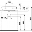 Умывальник чаша  Laufen PRO 550х480 мм 1795.1