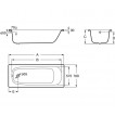 Ванна стальная Roca Contesa 170 x 70