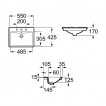 Умывальник Roca Diverta 55x42,5 см. A327116000