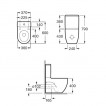 Унитаз Roca Meridian compacto с бачком и крышкой A342248000+A341242000+A8012AB004