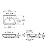 Умывальник Roca Meridian New 65x46 A327241000