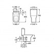 Унитаз Roca Nexo с бачком и крышкой с доводчиком A342642000 + A341642000 + A80164A004