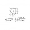 Умывальник Roca Nexo угловой 35x35x54,5 см A327646000