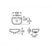 Рукомойник Roca Nexo 40.5 x 27.5 мм A327645000