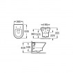 Унитаз подвесной Roca Nexo с крышкой с доводчиком A346640000 + A80164A004
